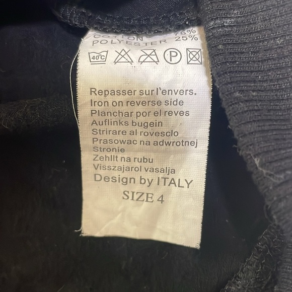 Black and White Bomber Jacket with High Collar and Graphic Design - Picture 8 of 9